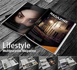 indesign模板－商业杂志(通用型/16页)：Lifestyle Multipurpose Magazine